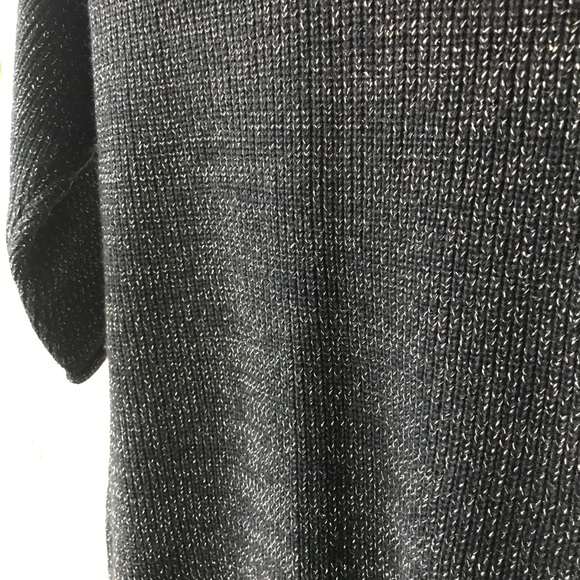 Knit Sweater Dress Black with Gold Thread - Picture 5 of 6